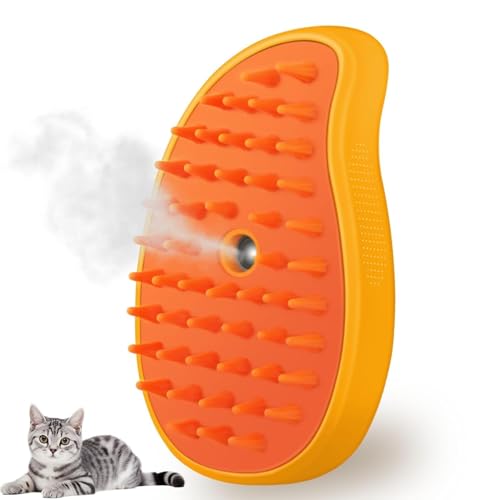2 in 1 Mango Shape Pet Steam Brush