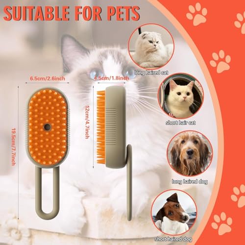 Steam Brush PET MASSAGE BRUSH (Dogs & Cats)