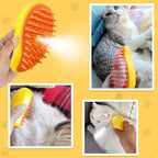 2 in 1 Mango Shape Pet Steam Brush