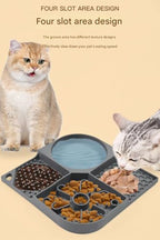 Pet Licking Mat Slow Feeder for Dogs & Cats